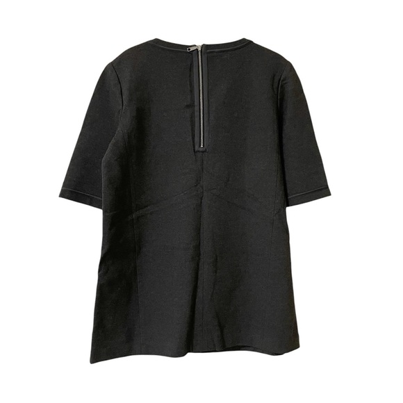 Lafayette 148 New York Dark Gray Boxy Half Sleeve Top Tunic Size Small - Picture 2 of 8
